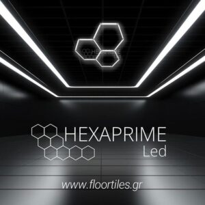 Φωτιστικό Hexaprime LED PRO 3 Εξάγωνων Κυψελών - Image 2